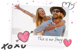 Print your own love story in our Valentine's Day theme photo book online with RapidStudio